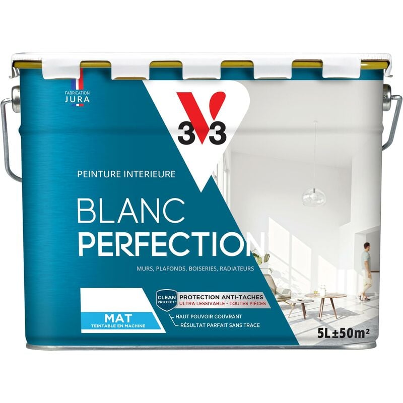 Peinture intérieure Blanc Perfection® V33 Blanc Mat 5L