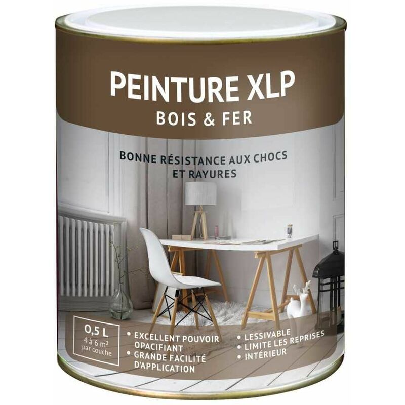 Peinture intérieure bois et fer - peinture XLPBrun Satin -