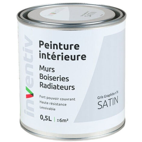 Peinture Intérieure INVENTIV Gris Graphite - Fini Satin 0.5L