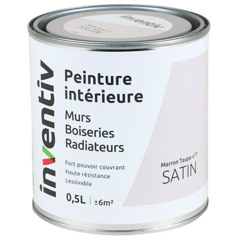 Peinture Intérieure Marron Taupe n°7 Satin - INVENTIV