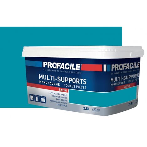 Peinture intérieure multi-supports, satin, murs, plafonds, boiseries, radiateurs, sans odeur, plusieurs teintes PROFACILE 0091A6 2.5 litres