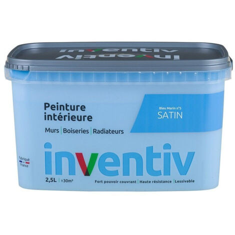 Peinture intérieure satin Bleu marin 2,5L - INVENTIV