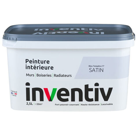 Peinture Intérieure Satin Bleu Tempête 2,5L - INVENTIV