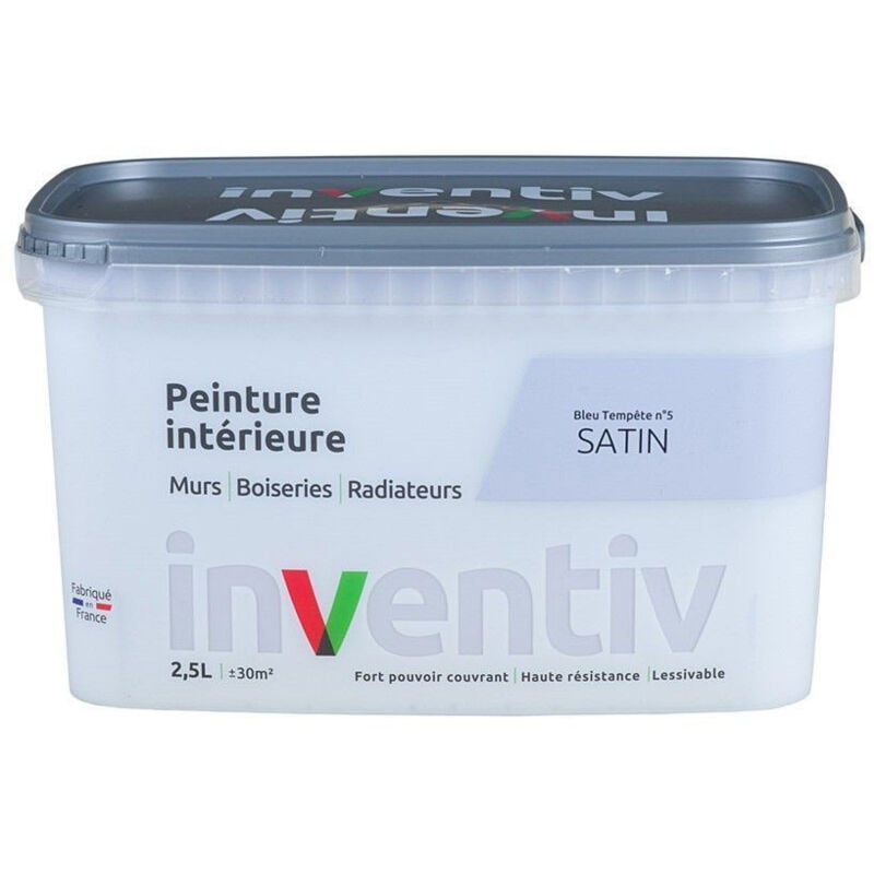 Peinture Intérieure Satin Bleu Tempête inventiv 2,5L