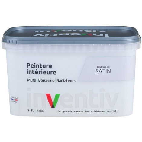 Peinture Intérieure Satin Gris Hiver 6 - INVENTIV 2,5L