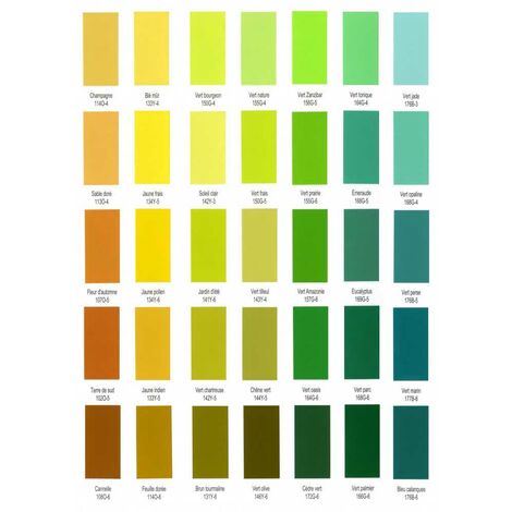 PEINTURE INTÉRIEURE SATIN - JAUNE ET VERTE