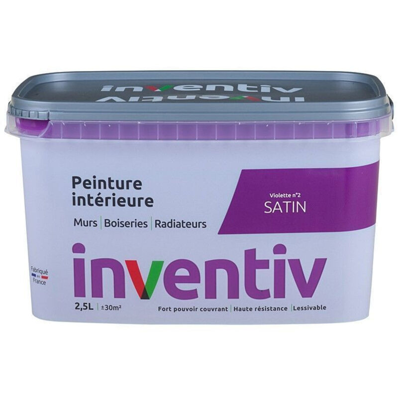 Peinture Intérieure Satin Violette 2 - inventiv - 2,5L
