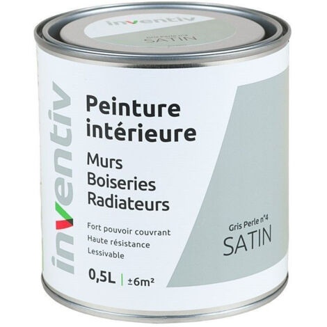 Peinture Intérieure Satinée INVENTIV - Gris Perle 4 - 0,5L