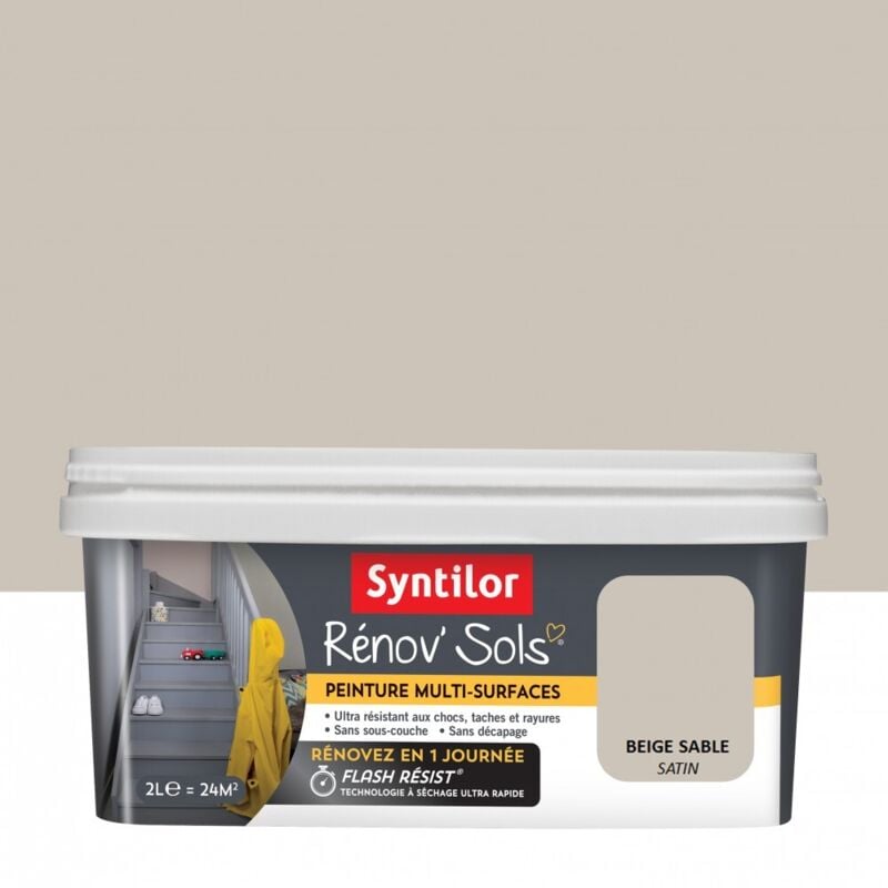 Syntilor - Peinture intérieur Renov sol beige sable, 2 l