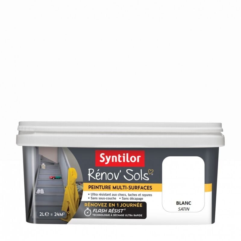 Syntilor - Peinture intérieur Renov sol blanc, 2 l