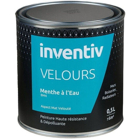 Peinture Inventiv Velours 0,5L Menthe à l'eau BM4 - Finition Mate