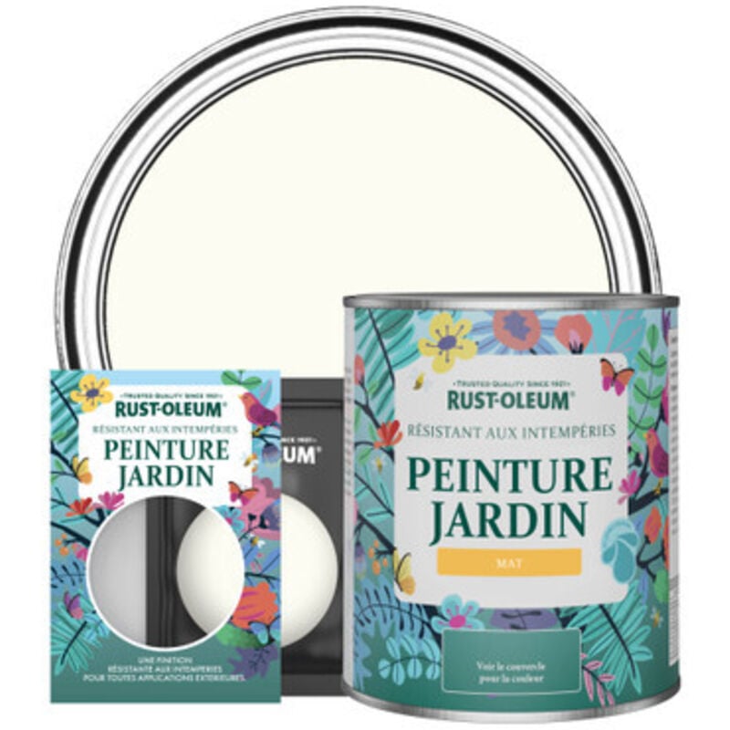Peinture Jardin, Finition Mat - Blanc Antique