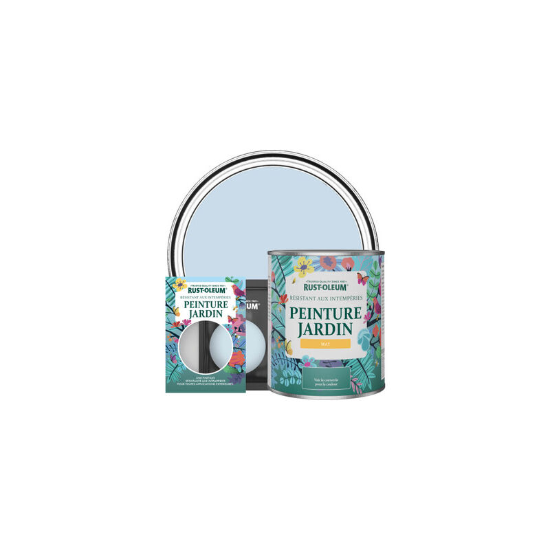 Peinture Jardin, Finition Mat - Ciel Bleu