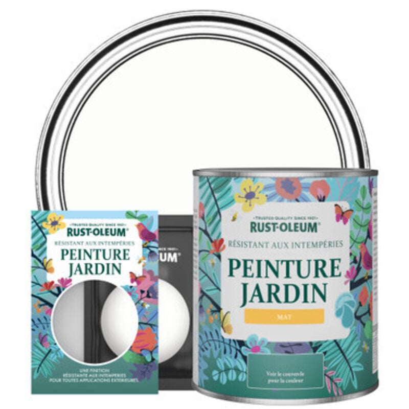 Peinture Jardin, Finition Mat - Craie Blanche
