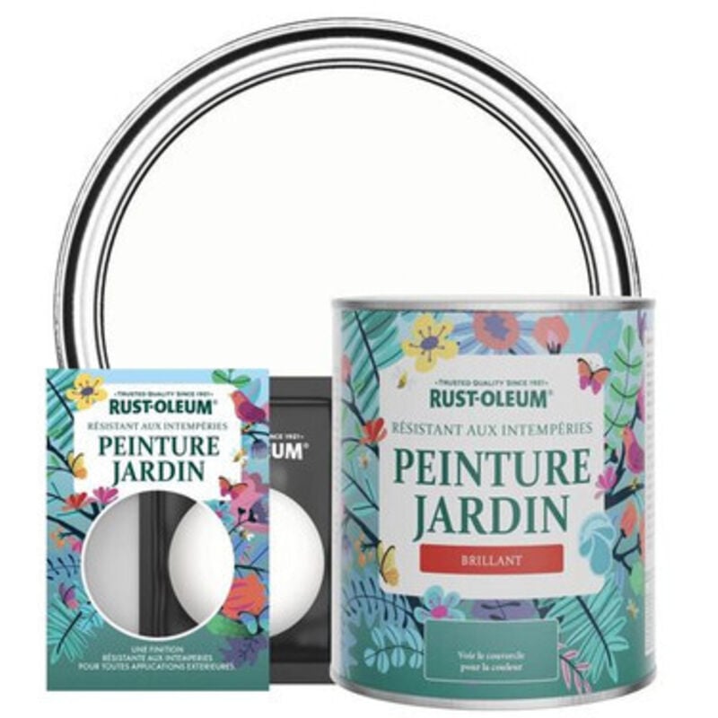 Peinture Jardin, Finition Brillante - Craie Blanche