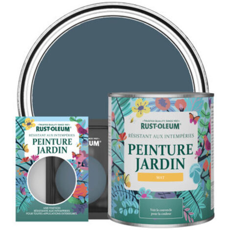 Peinture Jardin, Finition Mat - Bleu Dessin