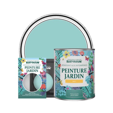 Peinture Jardin, Finition Mat - Bleu-vert