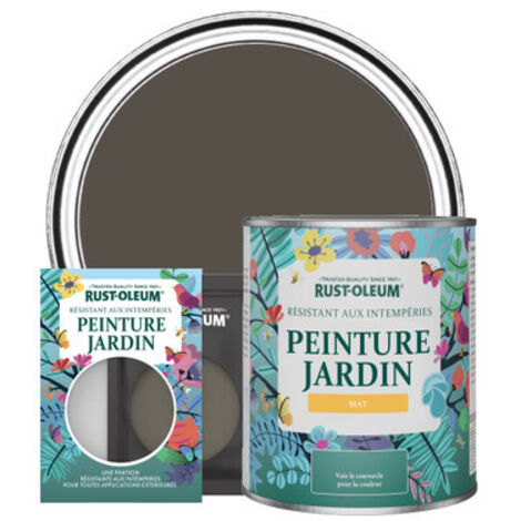 Peinture Jardin, Finition Mat- Brun Terre