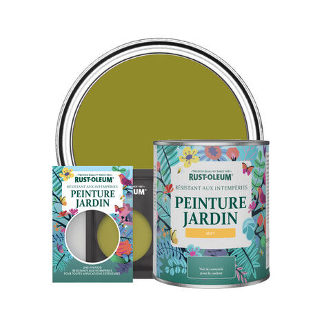Peinture Jardin, Finition Mat - Olive marinée