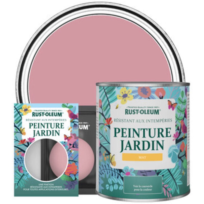 Peinture Jardin, Finition Mat- Rose Antique