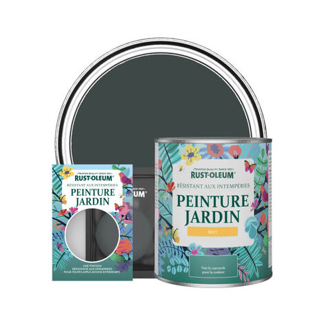 Peinture Jardin, Finition Mat - Sable Noir