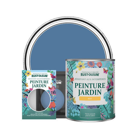 Peinture Jardin, Finition Mat - Soie Bleue