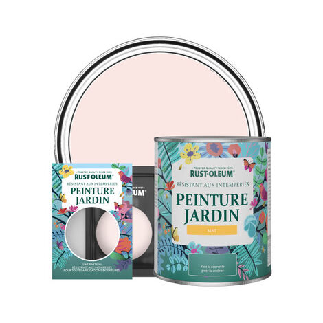 Peinture Jardin, Finition Mat - Vanille Fraise