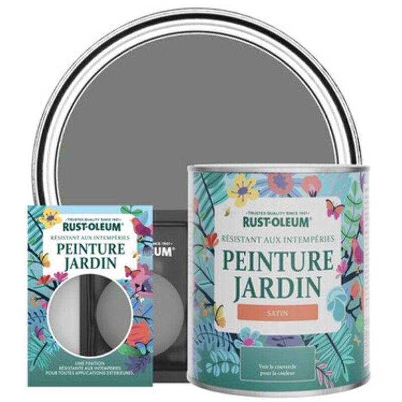 Peinture Jardin, Finition Satinée - Gris Ombre