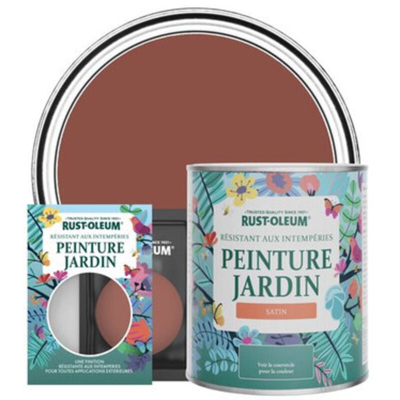Peinture Jardin, Finition Satinée - Rouge Brique