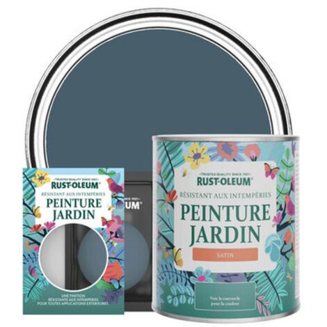 Peinture Jardin, Finition Satinée - Bleu Dessin