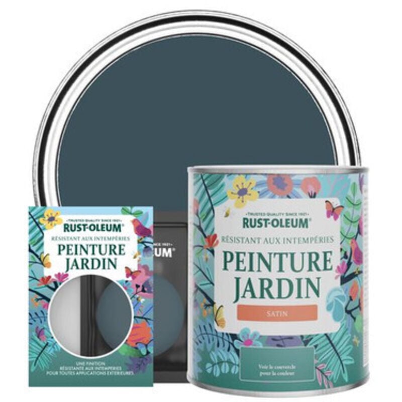Peinture Jardin, Finition Satinée - Bleu du Soir