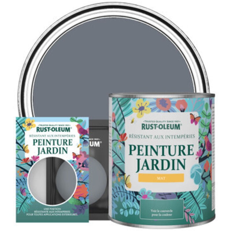 Peinture Jardin, Finition Mat - Gris Marine