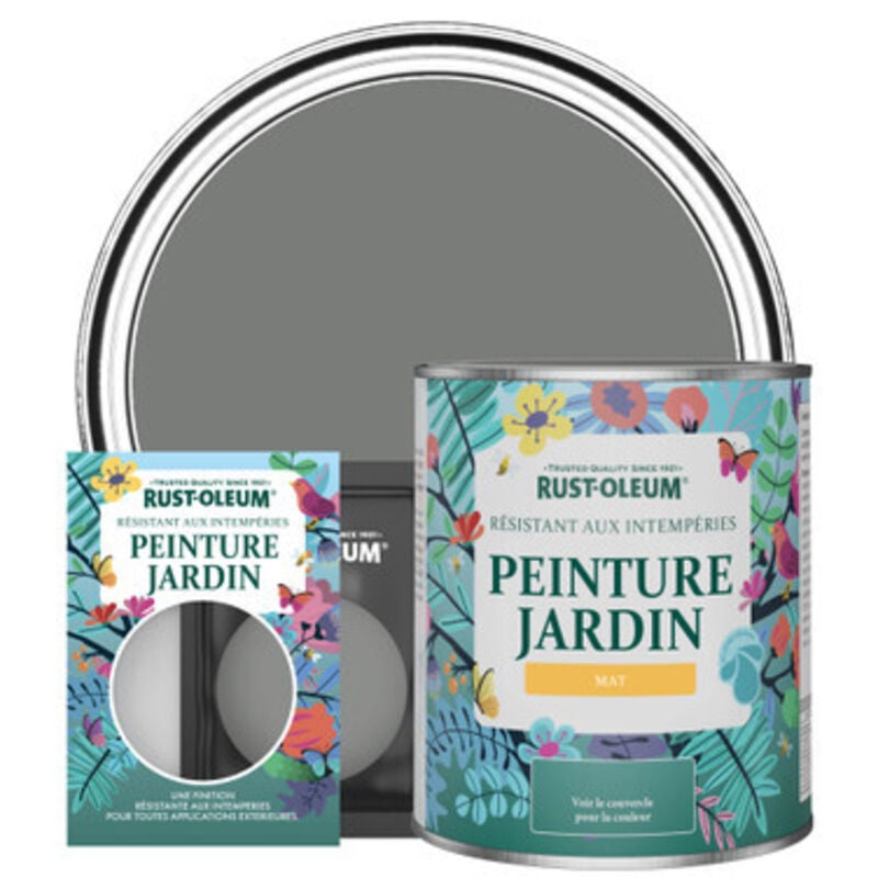 Peinture Jardin, Finition Mat - Gris Ombre