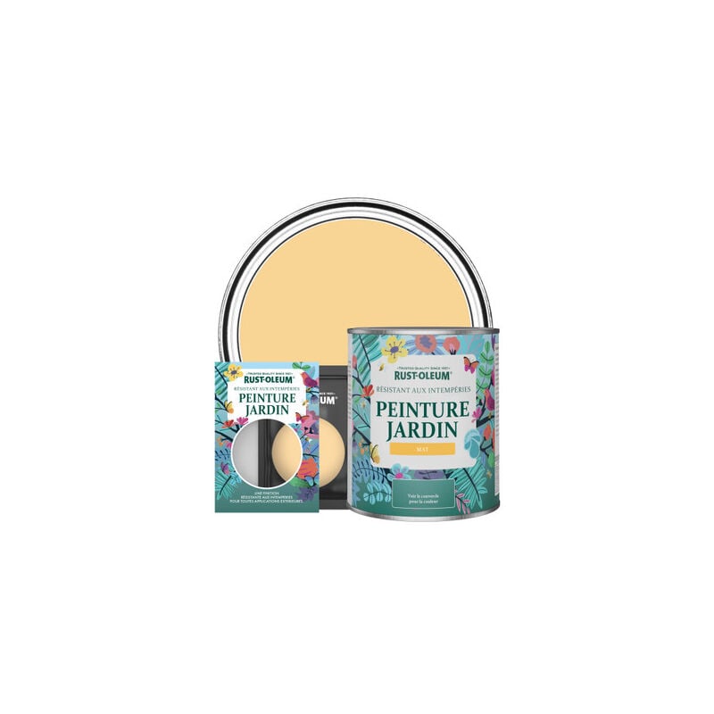 Peinture Jardin , Finition Mat- Moutarde