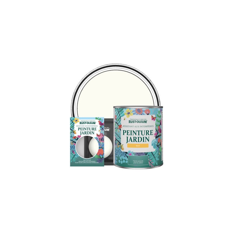 Peinture Jardin, Finition Mat - Porcelaine