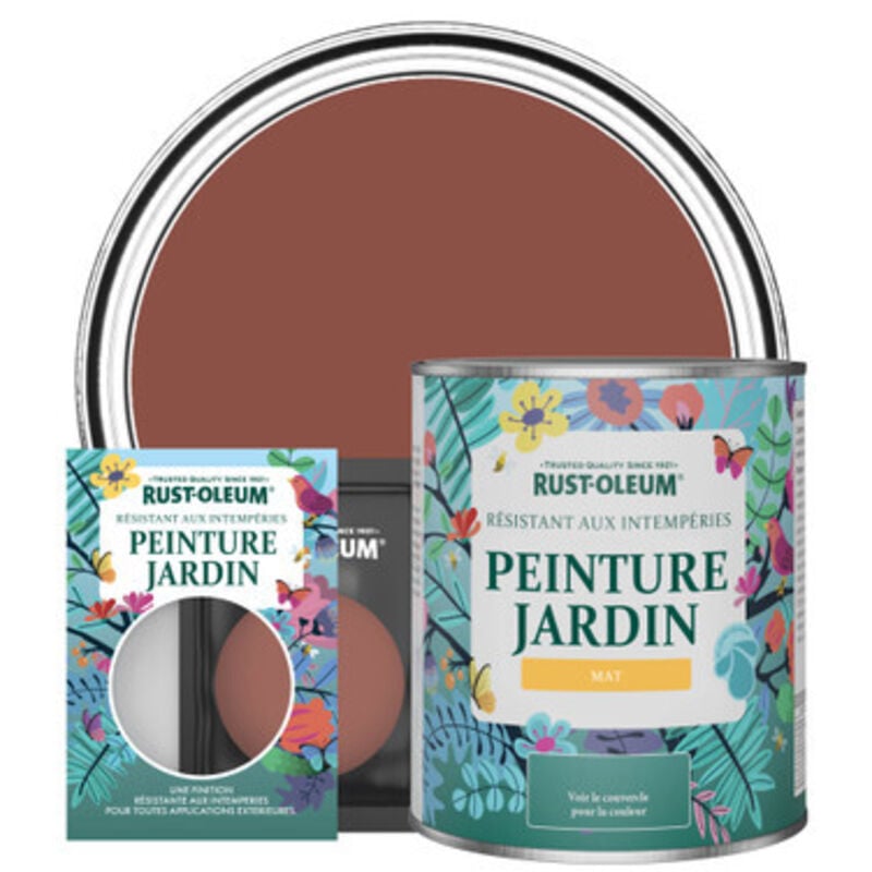 Peinture Jardin, Finition Mat - Rouge Brique