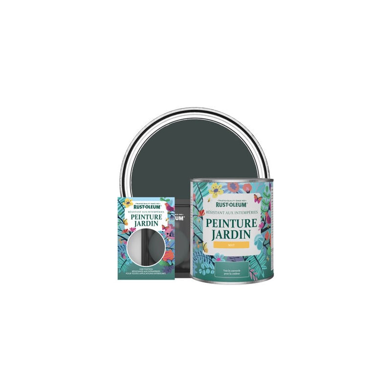 Peinture Jardin, Finition Mat - Sable Noir