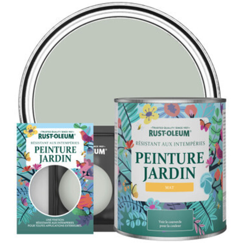 Peinture Jardin, Finition Mat - Vert Craie