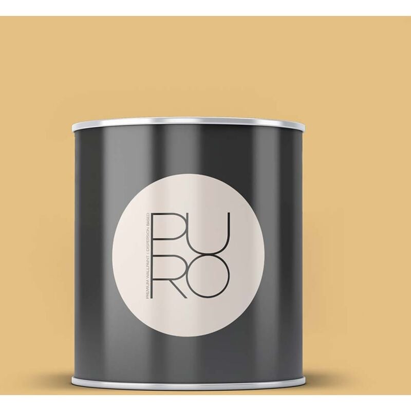 Peinture jaune ensoleillé mat moderne et résistante Peinture satinée facile à appliquer Peinture puro Premium C8001 1L - Jeune