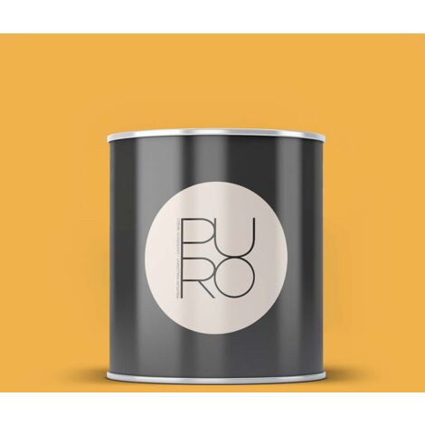 Peinture jaune orange éclatant mat moderne et résistante Peinture satinée facile à appliquer Peinture PURO Premium C8007 1L