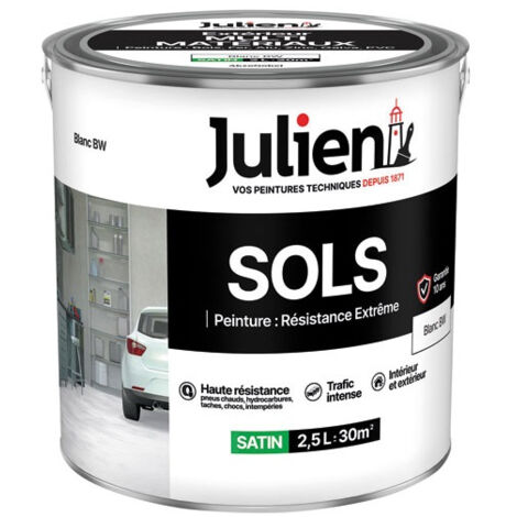 Peinture Julien sols extrême blanc base white 2.5l - JULIEN