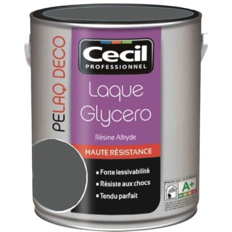Peinture laque CÉCIL PELAQ DECO Satin Gris ardoise 0,5 L - Gris Ardoise