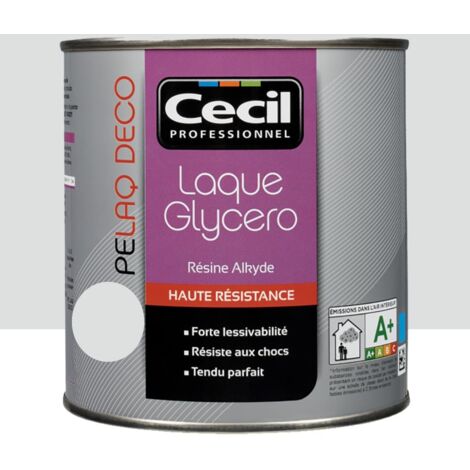 Peinture laque CÉCIL PELAQ DECO Satin Gris perle 0,5 L - Gris perle