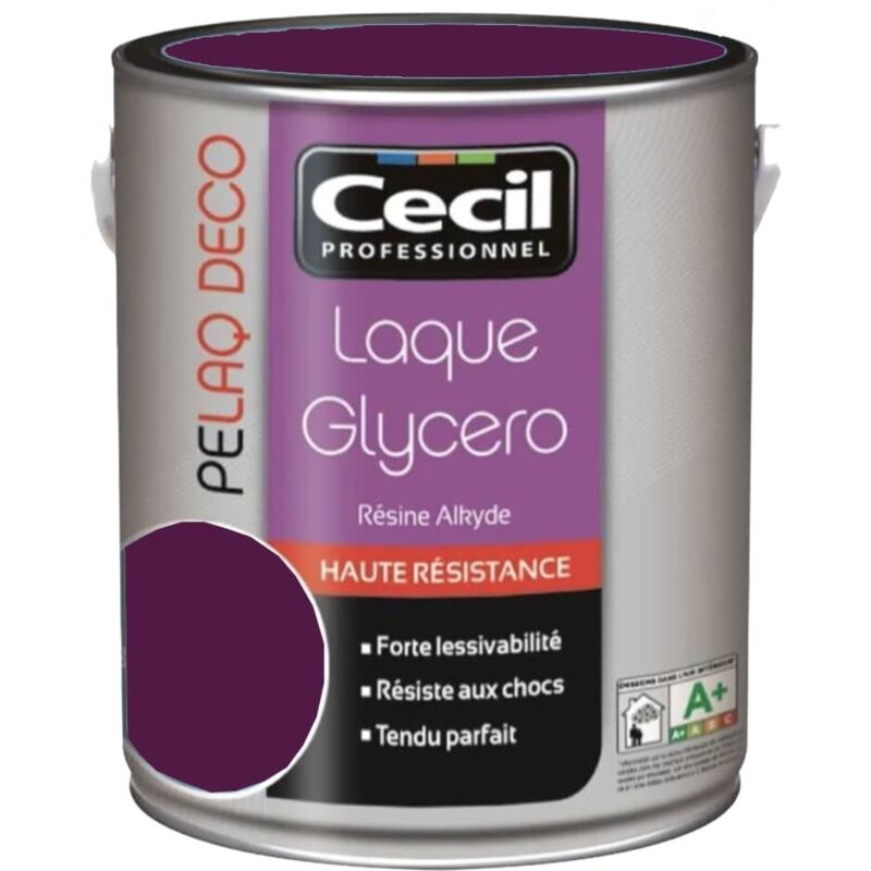 Peinture laque cécil pelaq deco Satin Ultra violet 2,5 l