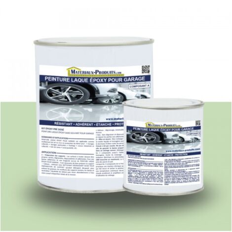 Peinture Laque Epoxy pour Garage - 1 Kg Vert Pastel - MATPRO