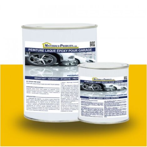 Peinture Laque Epoxy pour Garage - 10 Kg Jaune - MATPRO