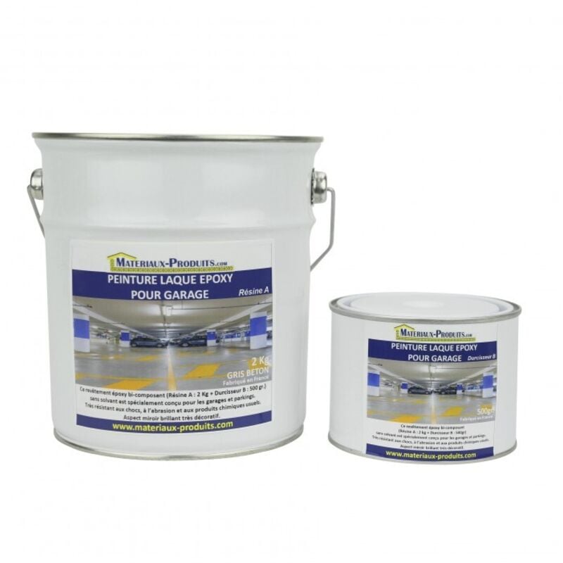 Matpro - Peinture Laque Epoxy pour Garage - 1 Kg Blanc