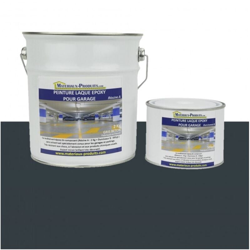 Matpro - Peinture Laque Epoxy pour Garage - 1 Kg Gris anthracite