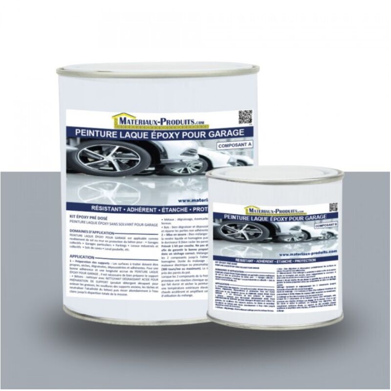 Matpro - Peinture Laque Epoxy pour Garage - 2.5 Kg Gris béton