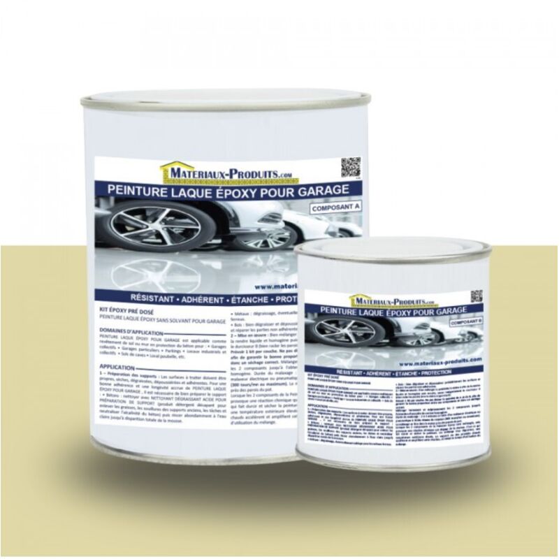 Matpro - Peinture Laque Epoxy pour Garage - 2.5 Kg Ivoire